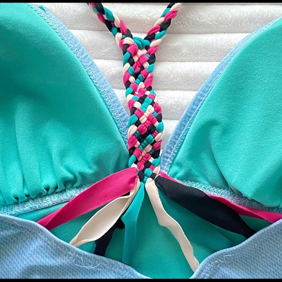 Embroidered Rose One Piece Swim Suit - Picture 4 of 4